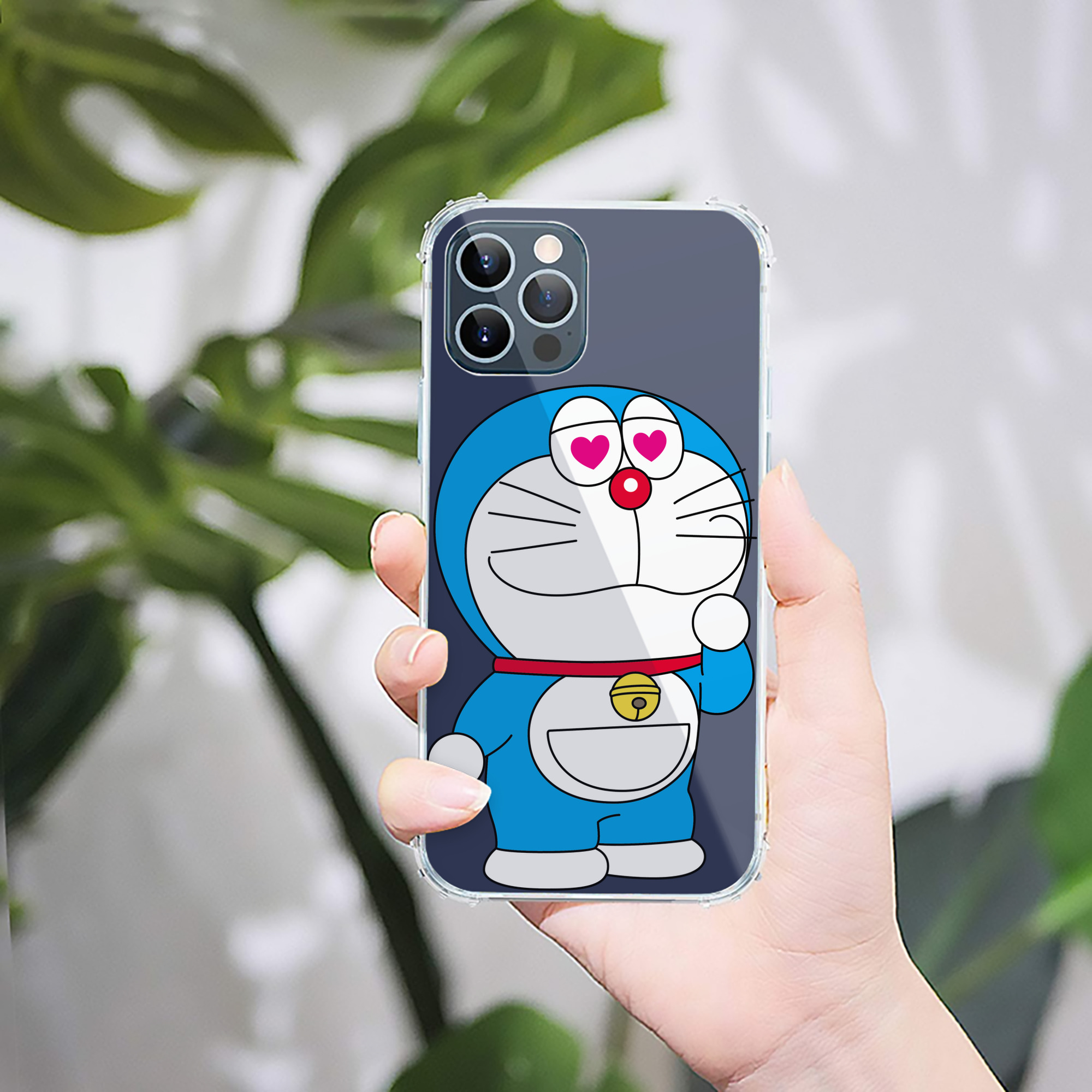 （画像用） ドラえもん Doraemon 【iPhone 12シリーズ対応】透明スマホケース（クリアソフトケース）